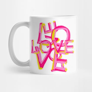 Complicated and wild LOVE typography Mug